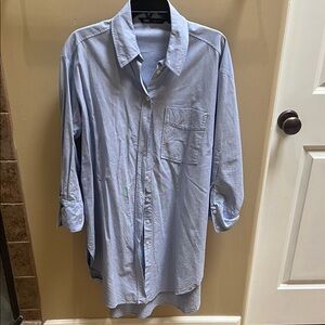 Zara Linen Shirt Dress